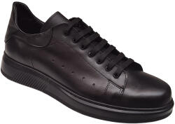 Ciucaleti LUX Pantofi casual barbati din piele naturala - Black Combat BKT2N, marimea 40