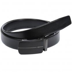 Lucianis Style Curea din piele pentru barbati, catarama metalica fara ac, latime 3.5 cm, lungime reglabila, negru - LS237NNS - ciucaleti