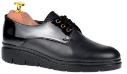 Ciucaleti LUX Pantofi dama casual din piele naturala Box cu Lac - Model Negru MIONBOXLAC, marimea 37