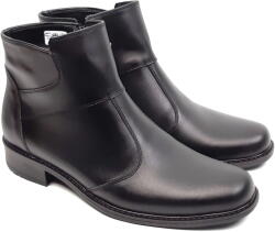 Ellion Marimea 44 Ghete barbati elegante, din piele naturala, cu fermoar, imblanite - GB23N, marimea 44