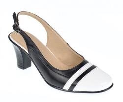 CIUCALETI Marimea 36 Pantofi dama eleganti, decupati, din piele naturala, toc de 7cm - S301AN, marimea 36