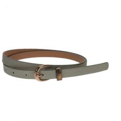 CK LEATHER Curea dama, casual-eleganta, din piele ecologica, latime 1.3 cm, Gri - CKD012