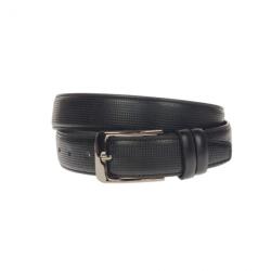 CK LEATHER Curea barbati, casual-eleganta, din piele ecologica, latime 3.5 cm, negru - CK159N