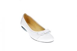 Rovi Design Oferta marimea 39 - Balerini dama casual din piele naturala ELSA - LARENAALB, marimea 39