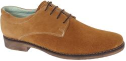 CIUCALETI Pantofi barbati casual din piele naturala intoarsa - Model Maro Camel PAVELM, marimea 43