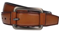 NANO BELTS Curea barbati casual latime 4cm Maro piele ecologica - CK117M