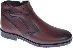 Ciucaleti j Ghete barbatesti bordeaux din piele naturala cu fermoar Rusay Office GKR61VIS, marimea 44