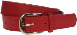 CK LEATHER Curea dama, casual-eleganta, din piele ecologica, latime 3 cm, rosu - CRD002R