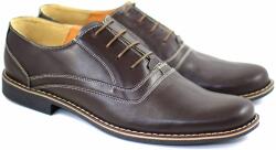 CIUCALETI Pantofi barbati eleganti din piele naturala, culoare maro - P37M, marimea 40