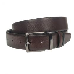 CK LEATHER Curea barbati eleganta, din piele eco, latime 3.5 cm, maro inchis - CK196M
