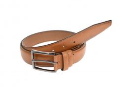 ALPIN POLO Curea barbati eleganta, cusuta, cu bombaj, din piele naturala 3.5cm ALP710M