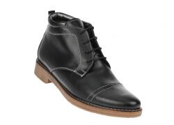 CIUCALETI Ghete barbati din piele naturala casual, imblanite, Bond NEGRU - BOND1NEGRU, marimea 40