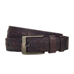 CK LEATHER Curea barbati, casual-eleganta, din piele ecologica, latime 3.5 cm, maro - CK181M