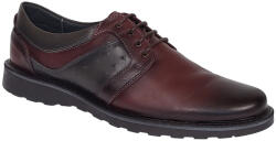 Ciucaleti j Pantofi barbati casual perforati din piele naturala Grena si Gri - GKR99VIS, marimea 43