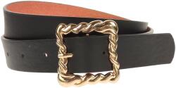 CK LEATHER Curea dama, casual-eleganta, din piele ecologica, latime 3 cm, negru - CRD004N