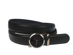 CK LEATHER Curea barbati, casual-eleganta, din piele ecologica, latime 3.5 cm, negru - CK165N