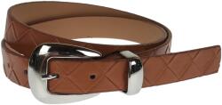 Ciucaleti Curea dama, casual-eleganta, din piele ecologica, latime 2.5 cm, maro - CRD026M