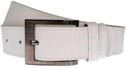 CLEJA Curea barbati, casual, eleganta, din piele naturala latime 4 cm, Alb - CK205A