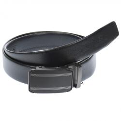 Lucianis Style Curea din piele pentru barbati, catarama metalica fara ac, latime 3.5 cm, lungime reglabila, negru - LS230NNS - ciucaleti