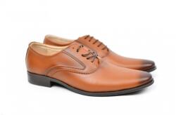 Lucianis Style Pantofi barbati eleganti din piele naturala maro - Stef, marimea 39