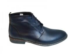 CIUCALETI Ghete barbati casual, elegante din piele naturala, bleumarin, DEVIN, GBDEVINBLUE, marimea 42