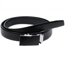 Lucianis Style Curea din piele pentru barbati, catarama metalica fara ac, latime 3.5 cm, lungime reglabila, negru - LS243NSN - ciucaleti