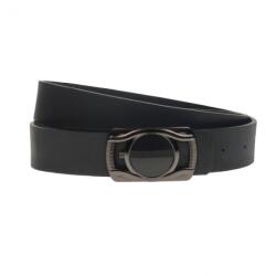 NANO BELTS Curea barbati, casual-eleganta, din piele ecologica, latime 3.5 cm, negru - NB031