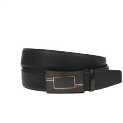 CK LEATHER Curea barbati, casual-eleganta, din piele ecologica, latime 3.5 cm, negru - CK163N