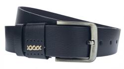 Lucianis Style Curea barbati, casual, pentru jeans, din piele naturala, negru, 4.5cm - CLK117N