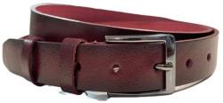 Lucianis Style Curea barbati, casual, eleganta, din piele naturala, Grena - CK10VIS35CM