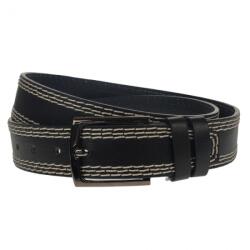CK LEATHER Curea barbati, casual-eleganta, din piele ecologica, latime 3.5 cm, negru - CK162N