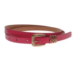 CK LEATHER Curea dama, casual-eleganta, din piele ecologica, latime 1.3 cm, roz - CKD008