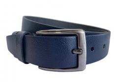 Lucianis Style Curea barbati, casual, eleganta, din piele naturala, Bleumarin - CK11BL