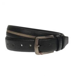 NANO BELTS Curea barbati, casual-eleganta, din piele ecologica, latime 3.5 cm, negru - NB030