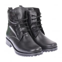 NIC-MAR Ghete dama negre, imblanite, casual, elegante din piele naturala - BOC75N, marimea 37