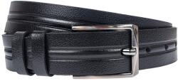 Alpe Leather Curea barbati, eleganta, pentru costum, din piele naturala, Negru, 3.5cm - CK49N - ciucaleti