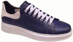 Ciucaleti LUX Pantofi barbati Sport din piele naturala Alb - Bleu COMBAT2BL, marimea 42