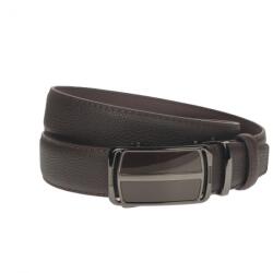 CK LEATHER Curea barbati eleganta, din piele eco premium, latime 3.5 cm, maro inchis - CK199M