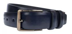 NANO BELTS Curea barbati, eleganta pentru costum, latime 3.5cm, Bleumarin, piele eco - CK111BL