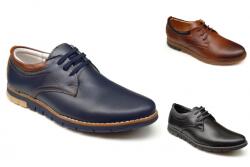 Ciucaleti j Pantofi barbati sport, din piele naturala, cu sitet, TEST35LS , marimea 40
