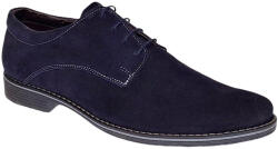 Ciucaleti LUX Pantofi barbati casual din piele naturala intoarsa Bleumarin PABLVEL, marimea 43