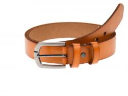 NANO BELT Curea barbati eleganta, din piele naturala, maro deschis 3.5 cm - DR1248MD - ciucaleti