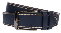 NANO BELTS Curea barbati, eleganta pentru costum, latime 3.7cm, bleumarin, piele eco - CK101BLM