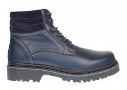 Ciucaleti Bocanci barbati din piele naturala imblaniti, model iarna Cairo Bleumarin BOC330BLUE, marimea 44