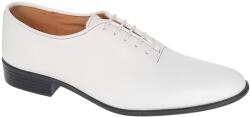 Ciucaleti LUX Pantofi barbati albi eleganti din piele naturala Havana GKR51TSA, marimea 44