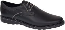 Ciucaleti Pantofi barbati casual din piele naturala - Corsa Negru Siret, marimea 41