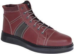 Ciucaleti LUX Ghete barbati din piele naturala imblanite Bordo, GKR40VIS, marimea 39