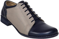 CIUCALETI Pantofi dama casual , din piele naturala , Gri - Bleumarin P53GRIBL, marimea 35