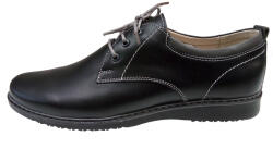RUSAY Pantofi barbati, sport, negri, din piele naturala - TEST85N, marimea 44