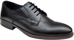 Ciucaleti Pantofi barbati office, eleganti din piele naturala, Negru, TEST59N, marimea 43